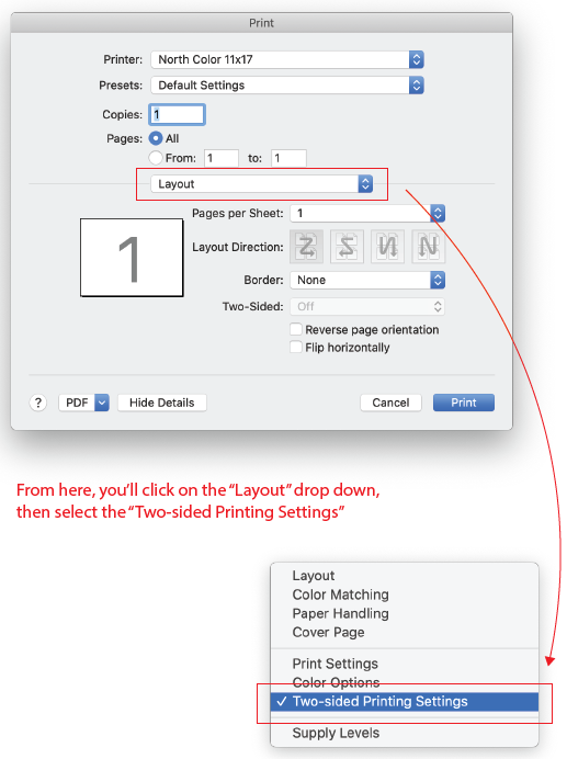 two-sided printing setting